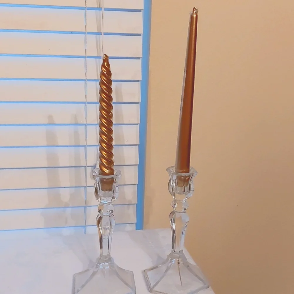 Crystal candle holders - Picture 1 of 3
